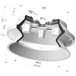 Sauggreifer1.5 Falten Serie PBG Ø 115MM