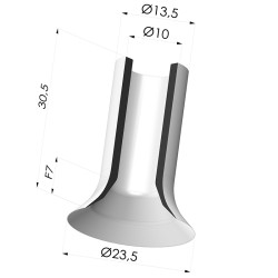 Flachsauggreifer  Serie 7 Ø 23MM