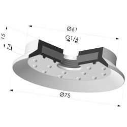 Flachsauggreifer Serie 7SB Ø 75MM