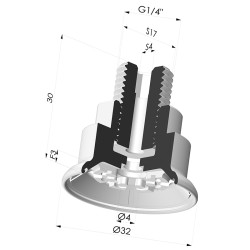 Flachsauggreifer Serie 7R Ø 32MM