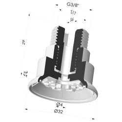 Flachsauggreifer Serie 7R Ø 32MM