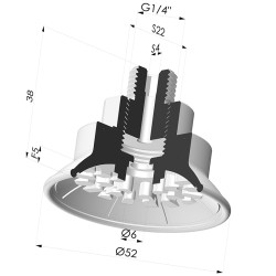 Flachsauggreifer Serie 7R Ø 52MM