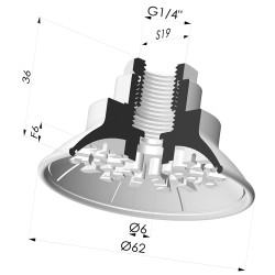 Flachsauggreifer Serie 7R Ø 62MM