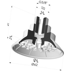 Flachsauggreifer Serie 7R Ø 62MM
