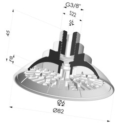 Flachsauggreifer Serie 7R Ø 82MM