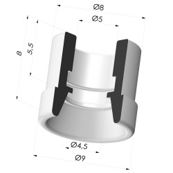 Flachsauggreifer Serie 7 Ø 9MM