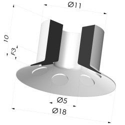 Ventosa plate Serie 7 Ø 18MM