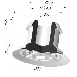 Flachsauggreifer Serie 7 Ø 27MM