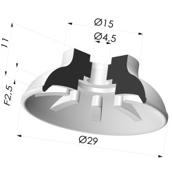 Flachsauggreifer Serie 7 Ø 29MM