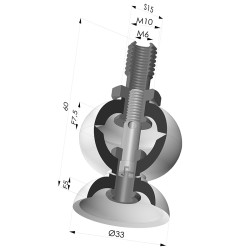 Flachsauggreifer Serie 7 Ø 35MM