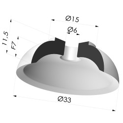 Flachsauggreifer Serie 7 Ø 35MM