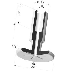 Flachsauggreifer Serie 7 Ø 40,2MM
