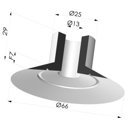 Flachsauggreifer Serie 7 Ø 65MM