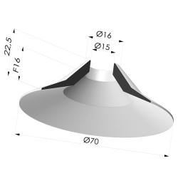 Flachsauggreifer Serie 7 Ø 70MM
