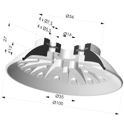 Flachsauggreifer Serie 94 Ø 100MM
