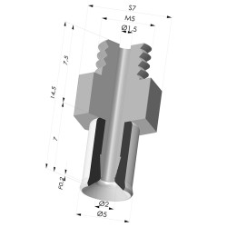 Flachsauggreifer Serie 9 Ø 5MM