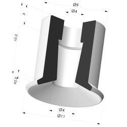 Flachsauggreifer Serie 9 Ø 11MM
