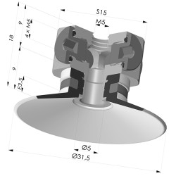Flachsauggreifer Serie 9 Ø 31.5MM