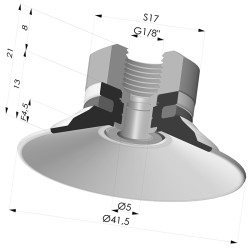 Flachsauggreifer Serie 9 Ø 41.5MM