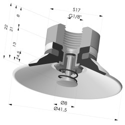 Flachsauggreifer Serie 9 Ø 41.5MM