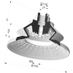 Sauggreifer 1.5 Falten Serie 8R Ø 103MM