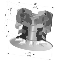 Flachsauggreifer Serie 9 Ø 22MM