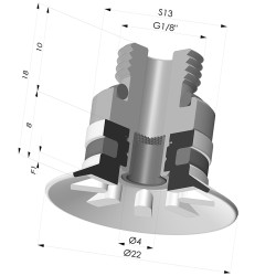 Flachsauggreifer Serie 90 Ø 22MM