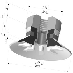 Flachsauggreifer Serie 9 Ø 27MM