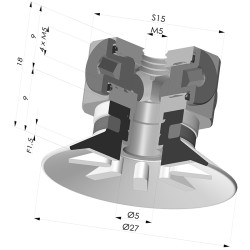 Flachsauggreifer Serie 9 Ø 27MM