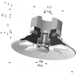 Flachsauggreifer Serie 9 Ø 42.3MM