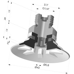 Flachsauggreifer Serie 9 Ø 42.3MM
