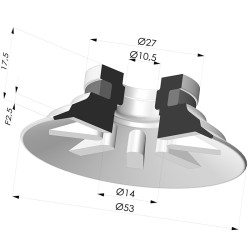 Flachsauggreifer Serie 90 Ø 53MM