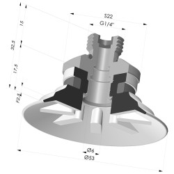 Flachsauggreifer Serie 9 Ø 53MM
