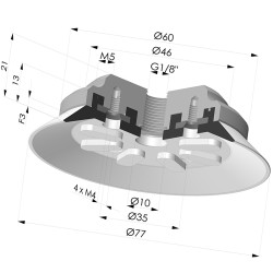 Flachsauggreifer Serie 90 Ø 75MM