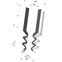 Sauggreifer 2.5 Falten Serie 8 Ø 4MM