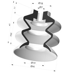 Ventosa 2.5 Fuelles Serie 2 Ø 41MM