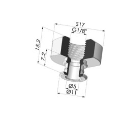 Inserto fêmea removível G1/8"