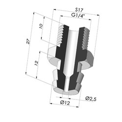 Insert Démontable Mâle 1/4G
