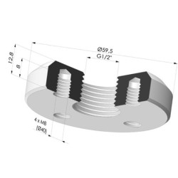 Inserto a resca  Femmina G1/2"