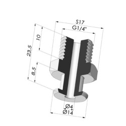 Abtrennbarer Halter AG G1/4"