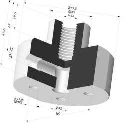 Abtrennbarer Halter IG M16