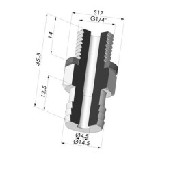 Abtrennbarer Halter AG G1/4"