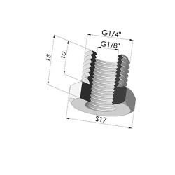 Adapter- AG 1/4G - IG 1/8G