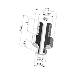 Abtrennbarer Halter AG1/8G