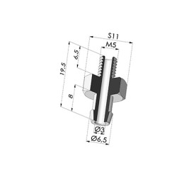 Abtrennbarer Halter AG M5