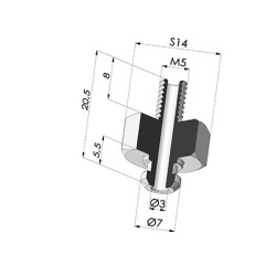 Abtrennbarer Halter AG M5 