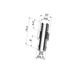 Abtrennbarer Halter AG M6