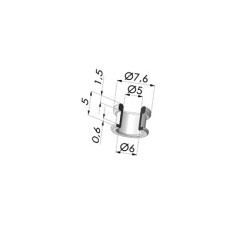 Niet für Halter 9P18A - Aluminium