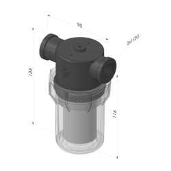 Filtre cuve plastique série FV PI GP - Filtration 5µm
