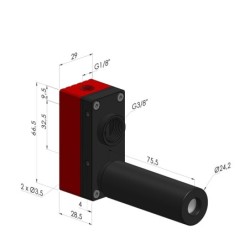 Mehrstufenejektor  Serie  VME-12 - 80% Vakuum